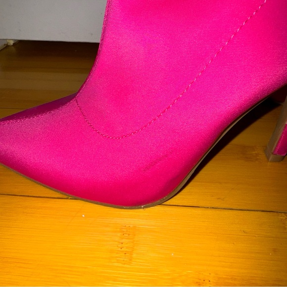 PINK STILETTO ANKLE BOOTS - Picture 6 of 8